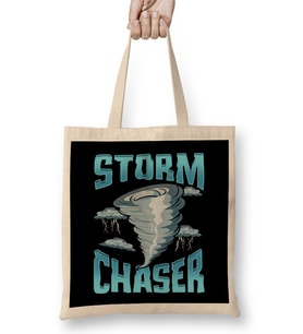 Cute Storm Chaser Severe Weather Tornado Obsessed Bez Çanta Uzun Saplı