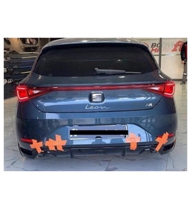 Seat Leon Uyumlu Mk4 Difüzör (Plastik)