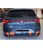Seat Leon Uyumlu Mk4 Difüzör (Plastik) (Karışık)