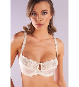Golshan Giselle Half Padded Bra,Ekru Toparlayıcı Konforlu ve Şık Sütyen