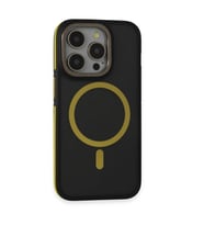 Joko Apple İphone 14 Pro Max Kılıf Rocky Magsafe Kapak - Siyah-sarı