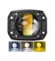 18w Uyumlu Çift Renk Gömme Montaj Sarı Beyaz 8 cm 4 Modlu Off Road led lamba