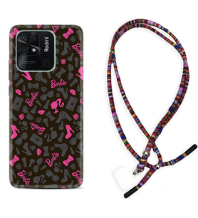 Xiaomi Poco X3 Pro M4 Pro X4 Pro C40 10C Kılıf Boyun Asklı Rasta Silikon Barbie and Shoes 1413