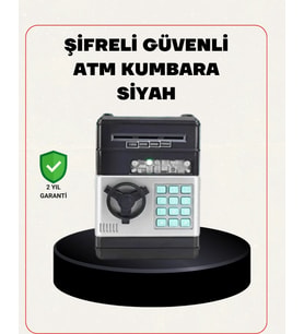 Para Kasası Görünümlü Elektronik Şifreli Kumbara