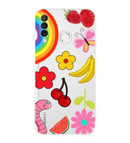 PrintiFy Huawei P30 Lite ile Uyumlu Water Color 5  Kamera Korumalı Şeffaf  Kılıf
