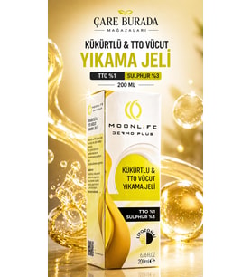 Moonlife - Kükürtlü & TTO Vücut Yıkama Jeli 200 Ml (%1 TTO & %3 Sülfür)