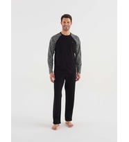 Mod Collection 3747 Erkek Yuvarlak Yaka Pijama Takım