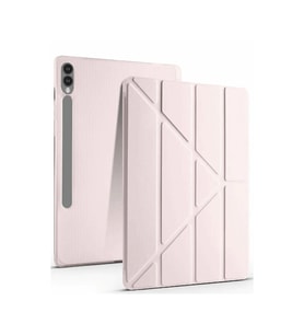 Samsung Galaxy X610 Tab S9 Fe Plus 12.4 Kılıf Kalemlikli Mars Tablet Kılıfı - Rose Gold