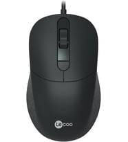 MS102 USB Kablolu 2400DPI 4 Tuşlu Mouse -Sessiz PC, Mac, Dizüstü Bilgisayar için, Windows, Linux ve Mac ile Uyumlu Sağ ve Sol Elle Kullanıma Uygun, 99gr Hafif Optik Mouse Siyah