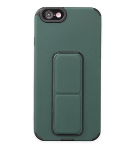 iPhone 6 Kılıf Mega Standlı Silikon - Yeşil