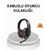 Profesyonel Gaming Kulaklık – Mikrofonlu Yumuşak Pedli Stereo Ses Kalitesi Tere Dayanıklı