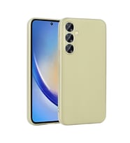 Samsung Galaxy A35 Uyumlu Kılıf Zore Premier Silikon Kapak (Gold)