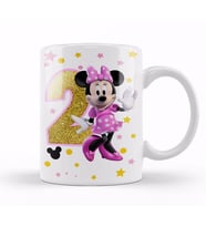 Mini Fare Minnie Mouse 2 iki Yaş Hediyesi Kupa Bardak Porselen