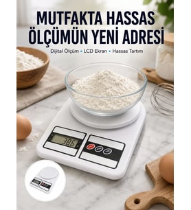 Northcity 10 Kg LCD Ekranlı Dijital Mutfak Tartısı - Yeni Nesil Tasarım