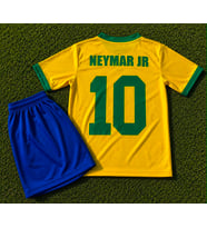 Brezilya Neymar Jr 2Li Set Çocuk Forması sarı