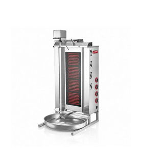 Silverinox Elektrikli 4 Radyan Üstten Motorlu Döner Makinesi 380V