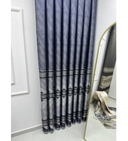 NİVEMESHOME CEYHAN V-502 LACİVERT 1/3 PİLELİ FON PERDE APM