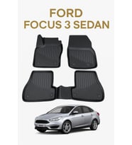 Ford Focus 3 Sedan 2010-2015 Uyumlu 3D Oto Paspas Premium