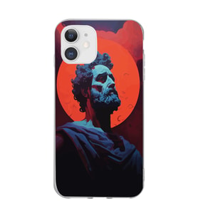 Iphone 11 Uyumlu Aristoteles Tasarımlı Şeffaf Telefon Kılıfı