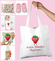 eJOYA Bebeklere Özel Çantasında Kişiye Özel Battaniye Zıbın Biberon Yastık Ve Patik Bebek Hediye Seti 109969 (Pembe)