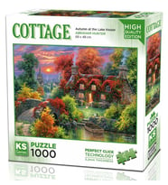 KS Games 1000 Parça Göl Evinde Sonbahar Puzzle