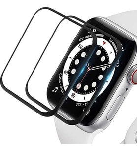 Uyumlu Model Apple Watch 7 8 45mm Full Ekran Nano Saat Koruyucu (Siyah)