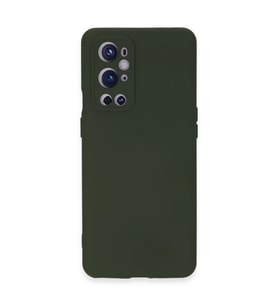 One Plus 9 Pro Kılıf Nano İçi Kadife Silikon - Koyu Yeşil