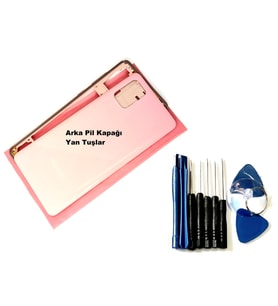 Tkgz Samsung Galaxy A71 (A715) FULL KASA Arka Pil Batarya Kapağı (TAMİR SETİ) PRMBE