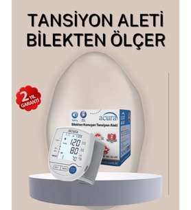 Bilekten Ölçer Aleti Şarjlı-Pilli Hafızalı Pratik Kullanım