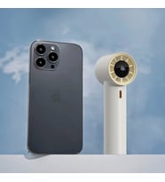 Mini Taşınabilir Turbo El Fanı – Yüksek Hızlı, Akıllı Dijital Ekran, Usb-C Şarj Edilebilir, Kompakt, Modern Ekru