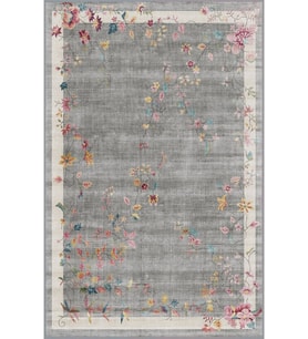 Eliana Home Baskılı, Yıkanabilir Kaymaz Taban Salon Halısı LNA1035 100x150 cm (Gri)