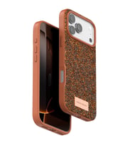 iPhone 17 Pro Bright Simli Kapak - Turuncu