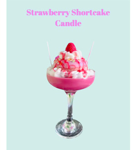 Strawberry Shortcake Candle/ Dekoratif Mum