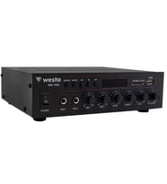 Westa Wm-750U 80 Watt 100V-70V Mini 4-16 Ohm Usb-Sd-Bluetooth 2 Mikrofon Girişli Trafolu Anfi
