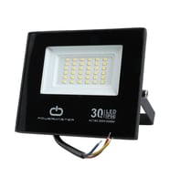 Powermaster PM-22585 30 Watt 220 Volt 6500K Işık Açısı Siyah Slim Kasa Led Projektör Lamba Dış Mekan Aydınlatma