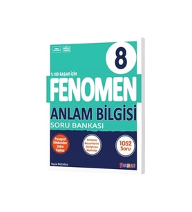Fenomen Yayıncılık 2024-2025 Müfredat Yeni Nesil 8.Sınıf Anlam Bilgisi Soru Bankası (Çok Renkli)