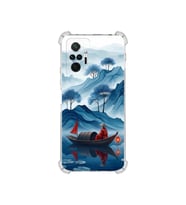 PrintiFy Xiaomi Redmi Note10pro4g ile Uyumlu Simya Serisi Sonsuz Akış Tasarımlı Uv Baskılı Köşe Korumalı Antişok Kılıf