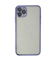 Apple iPhone 11 Pro Max Kılıf Razer Lensli Silikon - Mor
