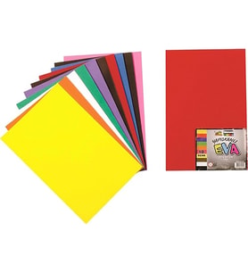 Nova Color Eva Yapışkanlı 20x30 CM 10 Renk Yapışkanlı Eva