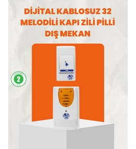 Kablosuz Kapı Zili Ev ve Ofis İçin Konforlu Çözüm