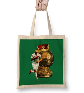 Karim Benzema -BAllon d'or -The Best Player İn The World 2021 Bez Çanta Uzun Saplı