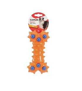 Geometric TPR Çivili Kemik Şeklinde Eğlenceli ve Dayanıklı Köpek Oyuncağı 17.5 cm