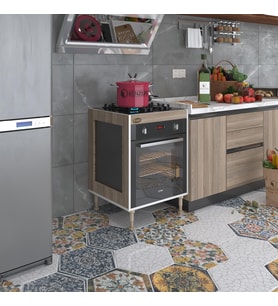 Kenzlife ankastre modülü kabini emir timur3 crd 89-81*60*56 fırın ocak dolabı ayarlı ayaklı (Karışık)