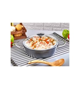 Granit Ezme Basık Tencere 26 Cm