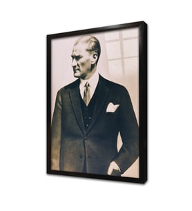 Atatürk Çerçeveli Cam Tablo