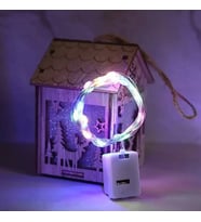 1 Metre Peri Led Mini Güç Kutulu Dekoratif led Piller Dahildir 1 adet (Çok Renkli)