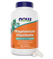 Now Foods Magnezyum Glycinate Bisglycinate) (Albion™) 240 Tablets (Renksiz)