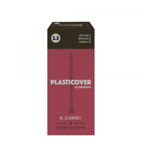 Rico RRP05BCL250 Plasticover Bb Klarnet Kamışı No: 2.5 (Profesyonel) - 5'li Paket  Plastik Kaplama, Neme Dayanıklı ve Parlak Ses Projeksiyonu