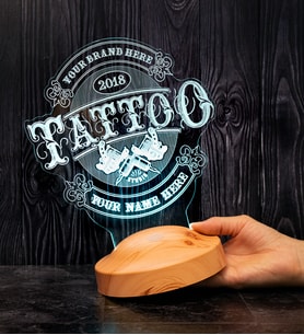 Tattoo, Dövme Severlere Hediye, Dövmeciler için Kişiselleştirilebilir Gece Lambası, Tattoo Artistlerine Hediye