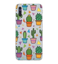 PrintiFy Samsung Galaxy A50 ile Uyumlu Water Color 4  Kamera Korumalı Şeffaf  Kılıf